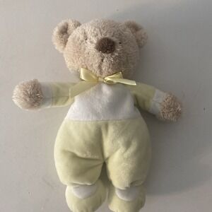 Vintage Carters Plush Baby Teddy Bear Lovely Yellow Romper Pajamas Toy 90s Y2K